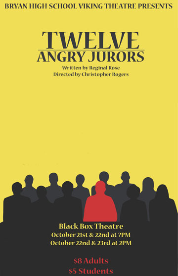 Viking Theatre will present Twelve Angry Jurors on Oct. 21-23.